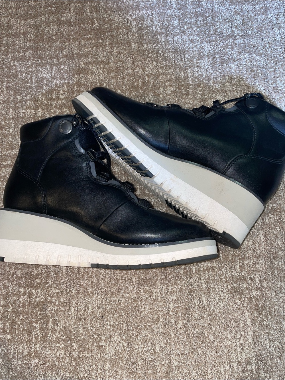 Cole Haan Women's Zerogrand City Lace Up Wedge Boot  6.5